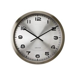 Horloge ronde en métal poli Maxie 50 cm Karlsson - argenté inox 8714302274183_0