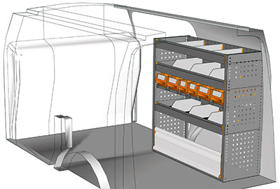KIT AMÉNAGEMENT CONNECT L2 MÉTALLIQUE CÔTÉ PASSAGER