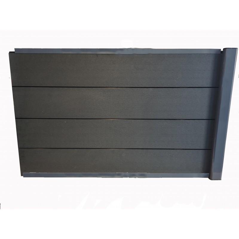 Kit extension complet pour clôture composite - 1,50 ML x 1,80 H - 3 coloris - Gris anthracite - Hauteur 180 cm - Longueur 150 cm_0