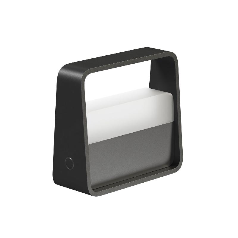 Lampe de Table Portable Bag 2W 180º LED Dimmable 3000K Noir Mat, Batterie 3,5h d'Autonomie, Design Élégant IP20 - Beneito & Faure - marron 5330_0