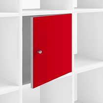 LOT 2 PORTES POUR MULTICASES AVEC BOUTONS ALUMINIUM - CERISE
