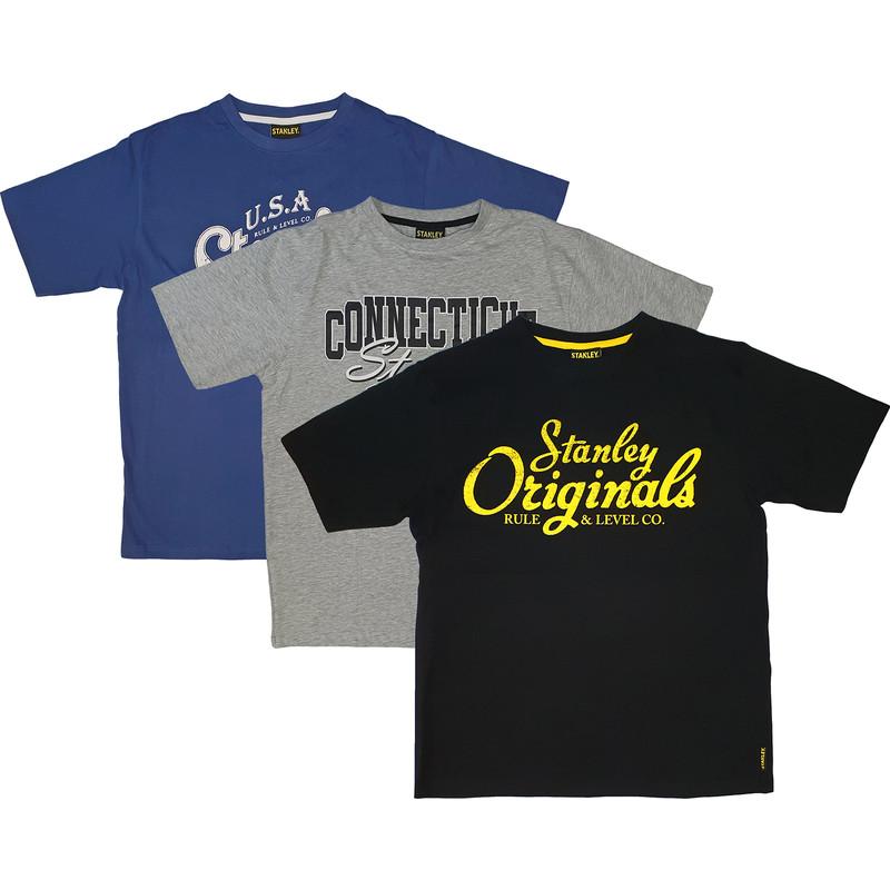 LOT DE 3 T-SHIRTS STANLEY XL