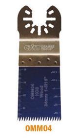LOT DE 5 LAMES OSCILLANTES CMT LARGEUR 32 MM POUR BOIS ET MÉTAUX, FIXATION UNIVERSELLE.