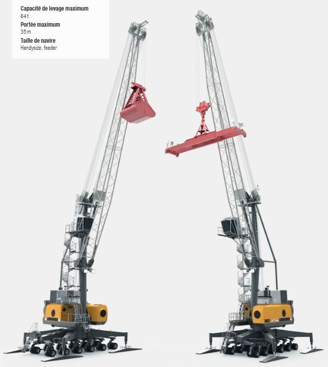 Lps 180 grue portuaire - liebherr - capacité de levage max 64t_0