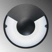 Luminaire décoratif Izu - forte puissance, casquette renforcée en fonte d'aluminium, diffuseur en polycarbonate opale, IP65, IK10++/80J_0