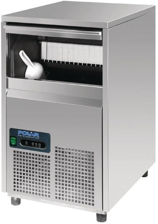 Machine à glaçons ronds - capacité 50kg/24h - stockage 10kg - acier inoxydable - R290_0