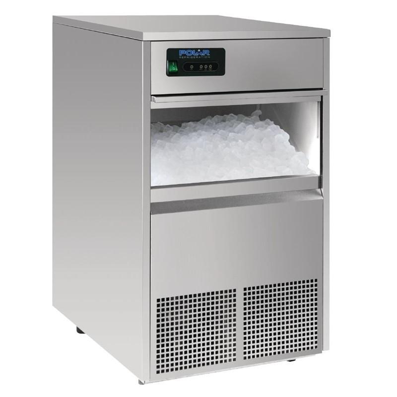 Machine à glaçons ronds - capacité 50kg/24h - stockage 10kg - acier inoxydable - R290_0