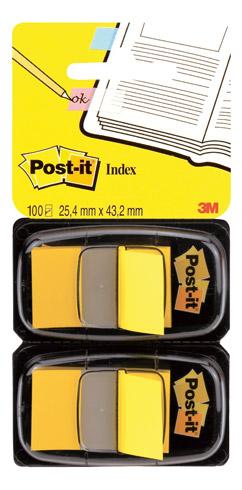 MARQUE-PAGES LARGE JAUNE POST-IT - BLOC DE 100 FEUILLES