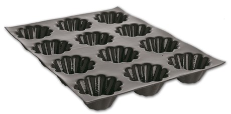 MOULE FLEXIPAN® 60 X 40 CM - 24 BRIOCHES CANNELÉES 7.8 CM