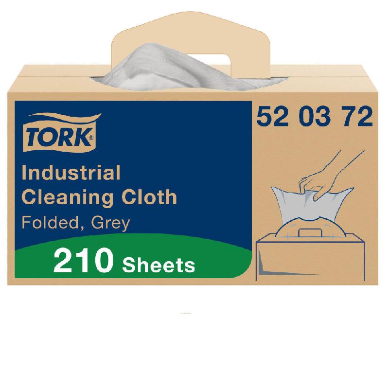 PAPIER D'ESSUYAGE MULTI-USAGE TORK PREMIUM 520, SIMPLE EPAISSEUR  - 520372 - GRIS