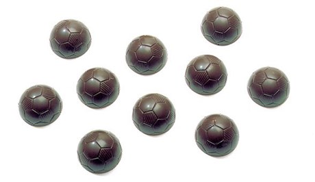 PLAQUE CHOCOLAT 40 EMPREINTES BALLON FOOTBALL 10 G