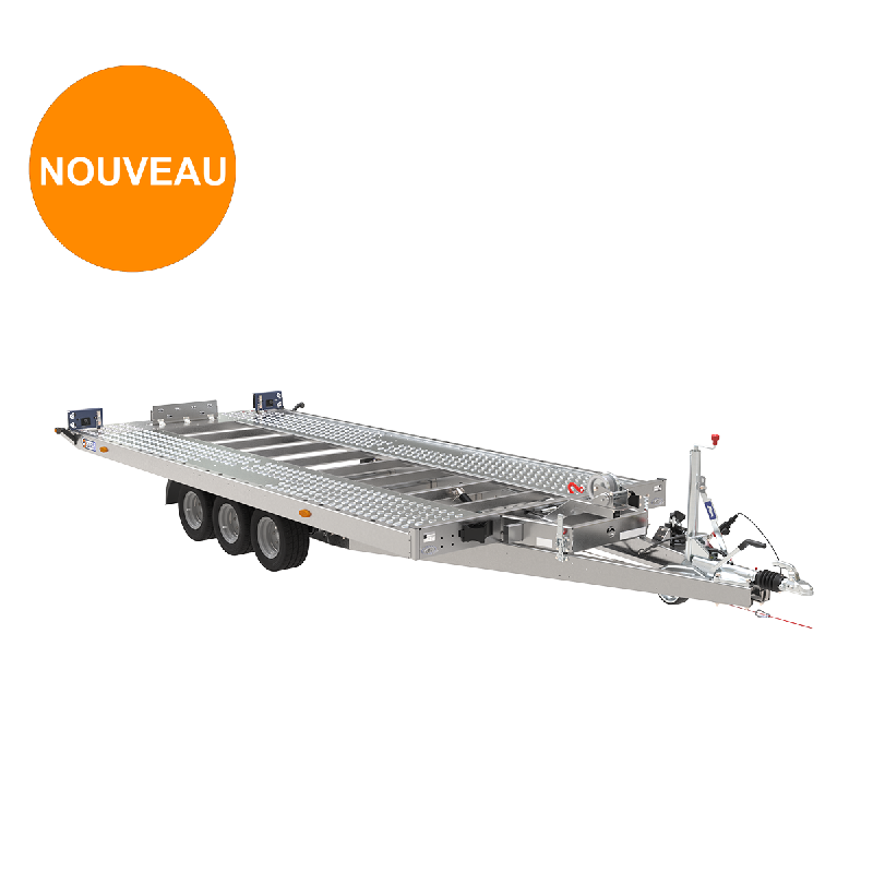 Porte voiture SARIS AT 480 200 3 K - basculement hydraulique - 3 essieux - PTAC : 3500 kg - 480 x 200 cm - Reference -MC 255 133 1350 1_0