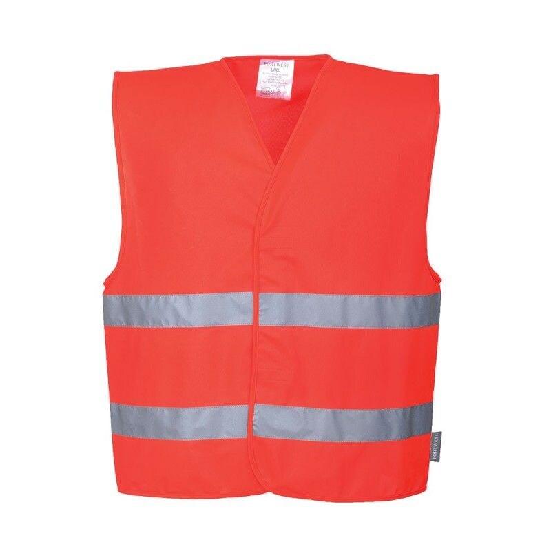 Portwest - Gilet de sécurité double bandes HV Rouge Taille L-XL - L/XL rouge 5036108214662_0