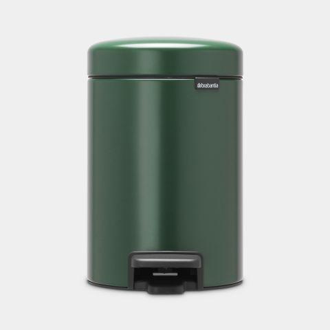 Poubelle à pédale newIcon 3 litres - Pine Green - Compacte et écologique_0