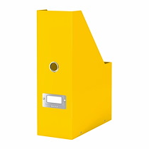 RANGE-REVUES CLICK & STORE LEITZ - DOS 10 CM - JAUNE