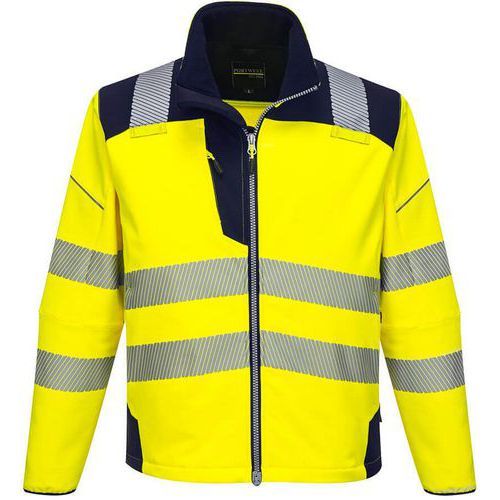 VESTE SOFTSHELL HAUTE-VISIBILITÉ PW3 T402 BLEU/JAUNE XS - PORTWEST