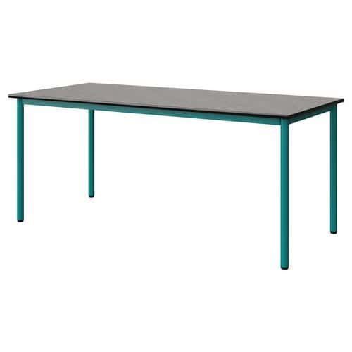 TABLE MALIBU 180X80 T6 4P STR ANTIB BÉT F186/NOIR BLEU 5018