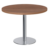 TABLE RONDE MILANO PLATEAU NOYER DIAMÈTRE 100 CM
