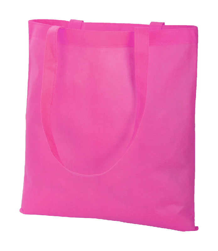 Tote bag non-tissé - anses longues - 70 g/m² - couleur fuchsia - poids 29,67 g_0
