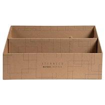 TRIEUR VERTICAL / PORTE LETTRES 3 COMPARTIMENTS CARTON ETERNECO - LOT DE 4