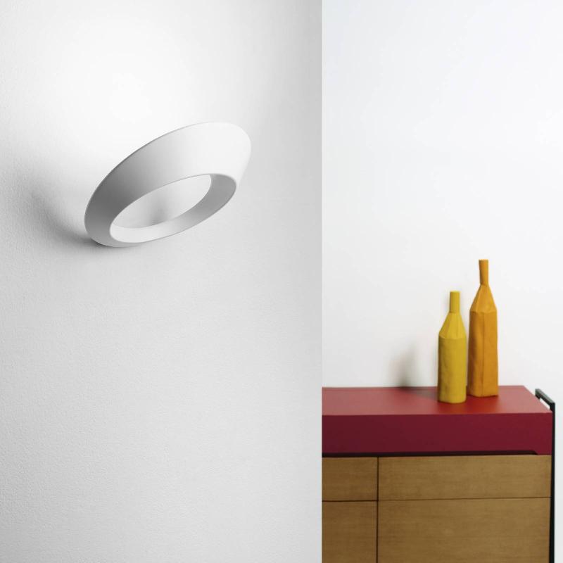URBAN BY SFORZIN APPLIQUE MURALE LED OLO, BLANC, MÉTAL, LARGEUR 25,5 CM