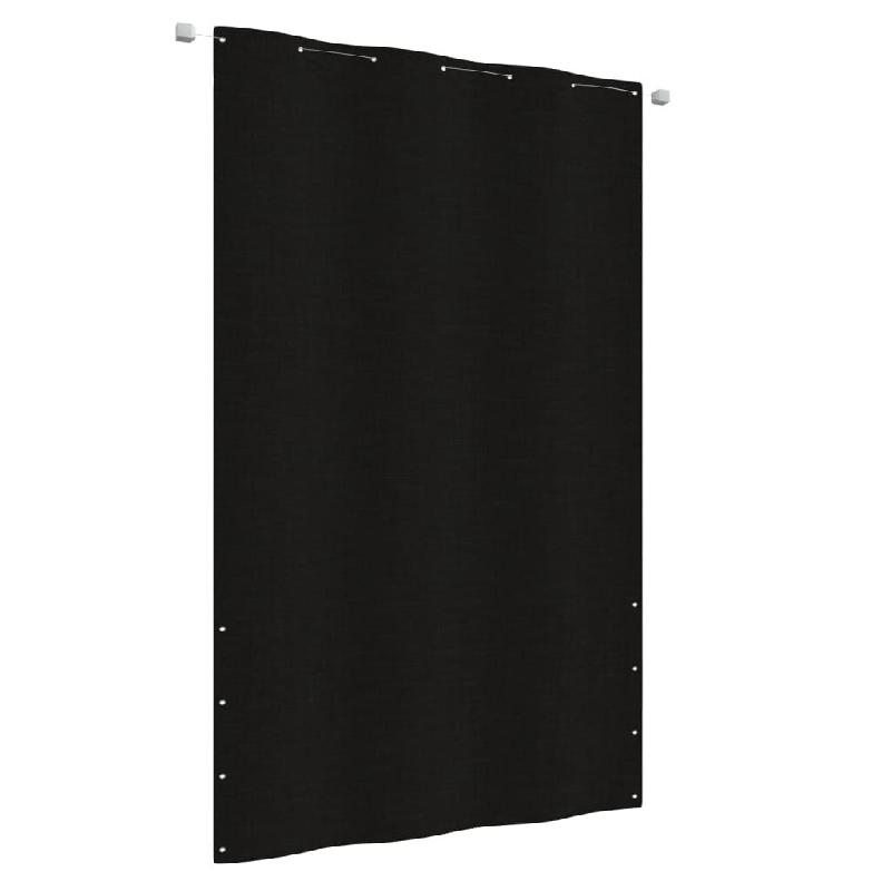 Écran de balcon Noir 140x240 cm Tissu Oxford Modèle Patio Méditerranée - 148556_0