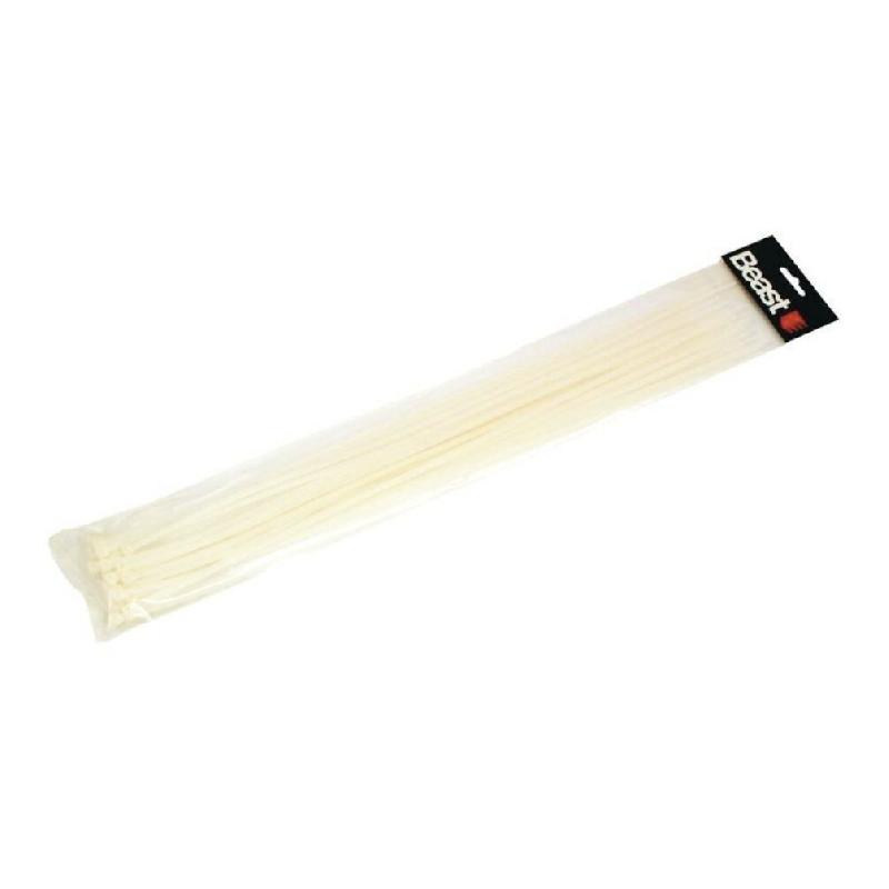 20 Colliers de Serrage Nylon Blanc L. 530 x 7,6 mm - 198571 - Beast - 5907698022145_0