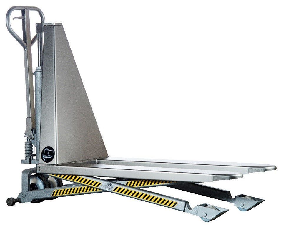 506501900 - Transpalette haute levée semi inox 304 Whiptruck - Fourches 1200 mm, roues nylon, 1000 kg_0