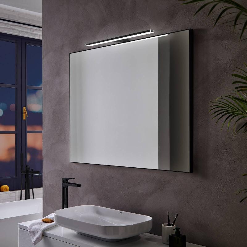 EBIR APPLIQUE POUR MIROIR LED PANDORA, NOIR MAT, 45,8 CM