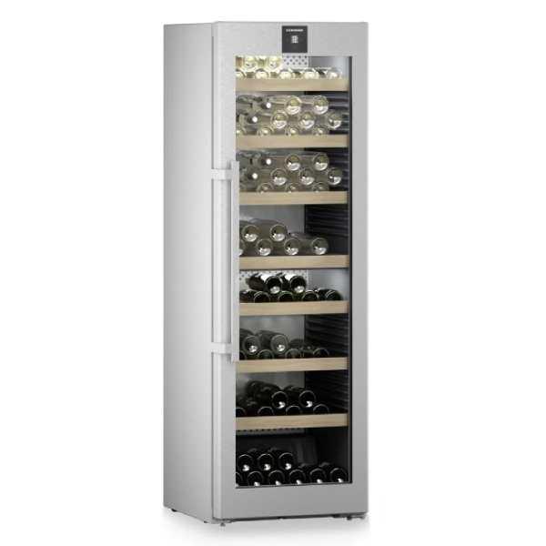 Cave à vin professionnelle multizones Inox - Porte vitrée - 155 bouteilles | Liebherr - WPsd 5252 Vinidor_0