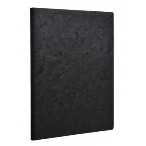 Clairefontaine Lot de 5 Cahier Age Bag A4, 192p./96 feuilles 90 g/m² brochure dos toilé, couv. Coloris noir, uni - 3329687914019_0