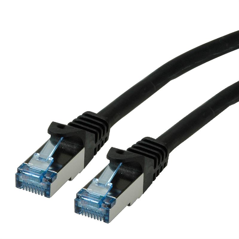 Cordon ROLINE S/FTP(PiMF) Cat.6A / 10 Gigabit, LSOH, Component Level, noir, 1,5 m_0