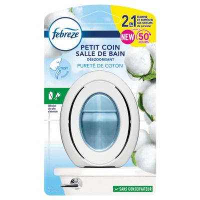 Désodorisant Febreze Petit Coin Salle de Bain Pureté de Coton_0