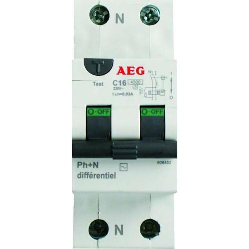DISJONCTEUR DIFFÉRENTIEL - 32 A 30 MA - TYPE AC AEG