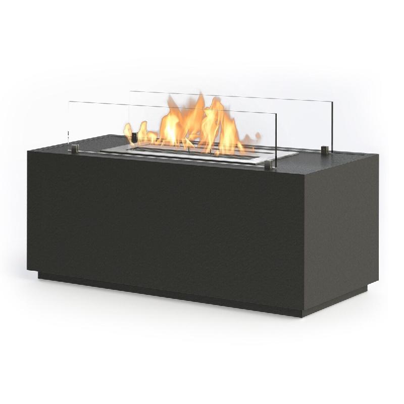 Divina Fire Cheminée au bioéthanol au sol pour intérieur et extérieur CARAVAGGIO Noir L100xP40xH40 cm - noir 8056157805472_0