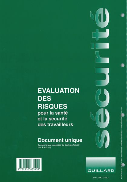 DOCUMENT UNIQUE D'ÉVALUATION DES RISQUES PROFESSIONNELS
