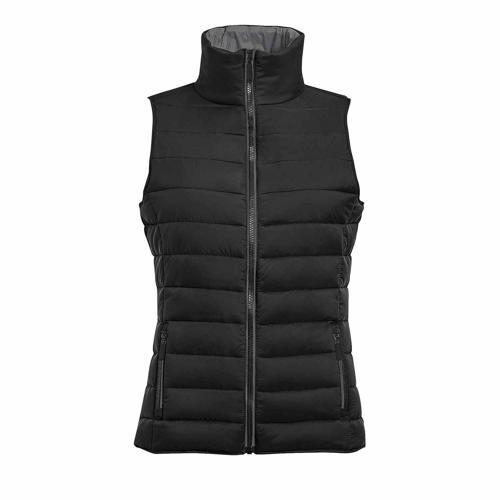 DOUDOUNE LIGHT FEMME SANS MANCHE EN NYLON NOIR