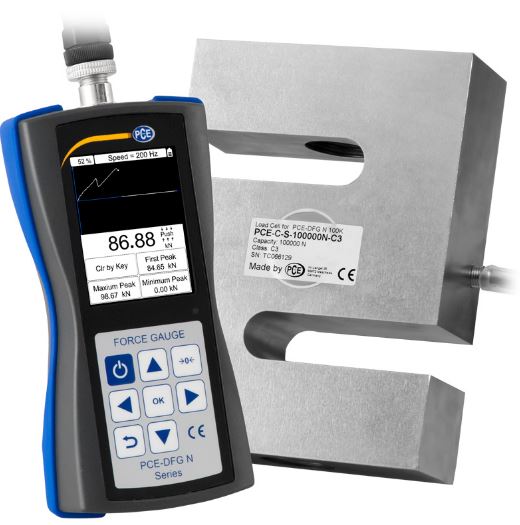 Dynamomètre 100 kN - PCE-DFG N 100K - Mesure traction et compression - PCE Instruments_0