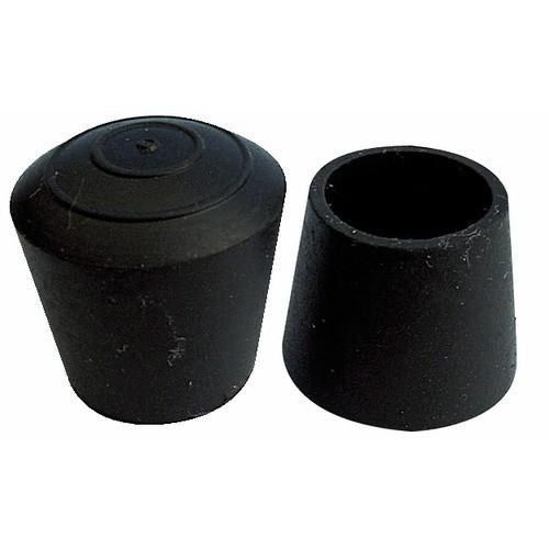 EMBOUTS DE PIEDS DE CHAISE ENVELOPPANTS EN CAOUTCHOUC NOIR-16MM-X20 BRICOZOR