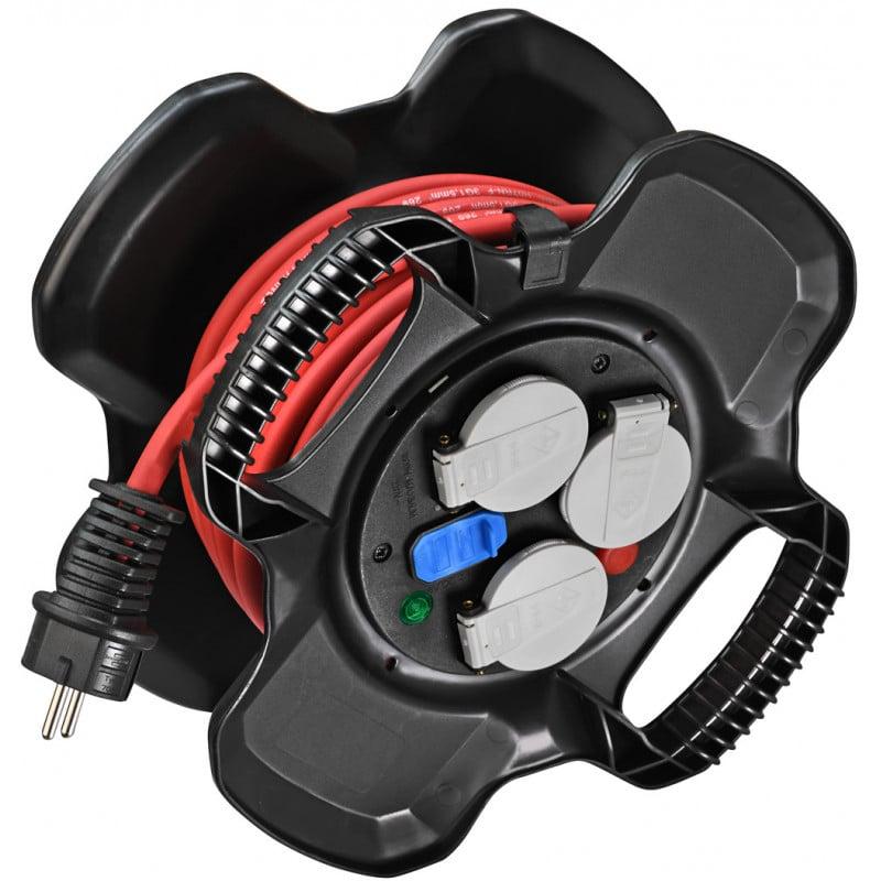 Enrouleur de câble X-GUM avec ports USB, 10m H07RN-F 3G1,5, IP44 - Brennenstuhl | 1169761100_0