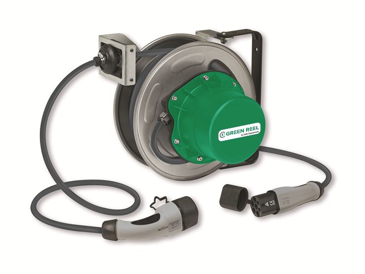 Enrouleur électrique à rappel automatique à ressort - carter en acier - GREEN REEL (7,4 kW ou 22 kW)_0