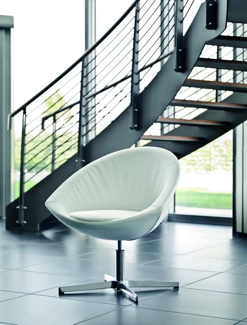 Fauteuil d'accueil Design AGIO - Offisit - Vanille_0