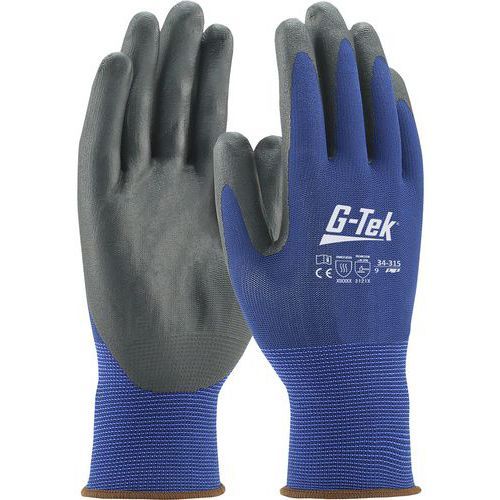 GANTS DE MANUTENTION TRICOTÉS POLYESTER ANTI-CHALEUR ENDUCTION NITRILE - 6