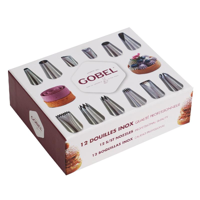 GOBEL - Kit douilles professionnelles - coffret de 12 - gris inox GL364_0