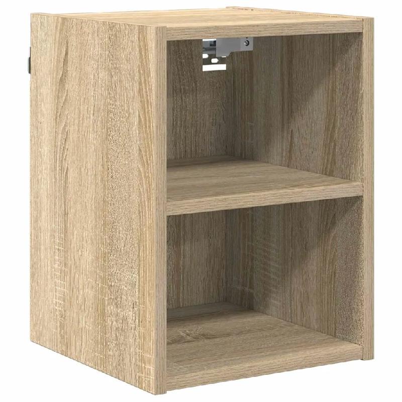Helloshop26 - Armoire suspendue moderne avec grand espace de stockage 30 x 29,5 x 40 cm en bois d'ingénierie chêne sonoma 02_0053451 - Bois massif 3_0