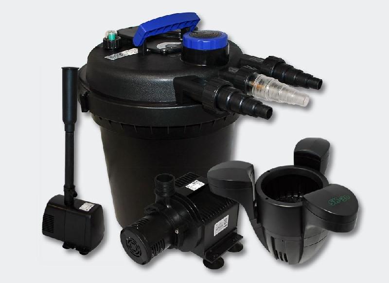 Kit de filtration à pression 6000l uv 11 watts pompe fontaine ecumeur 4216206