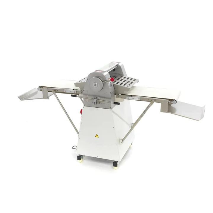 Laminoir sur socle 38 cm avec tapis roulant, pliable - épaisseur 1 à 3,5 mm_0