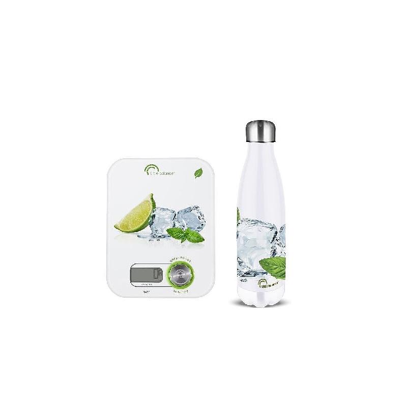 LITTLE BALANCE Balance De Cuisine électronique 5kg/1g + Bouteille Isotherme 8530-littlebalance - blanc 3760240785309_0