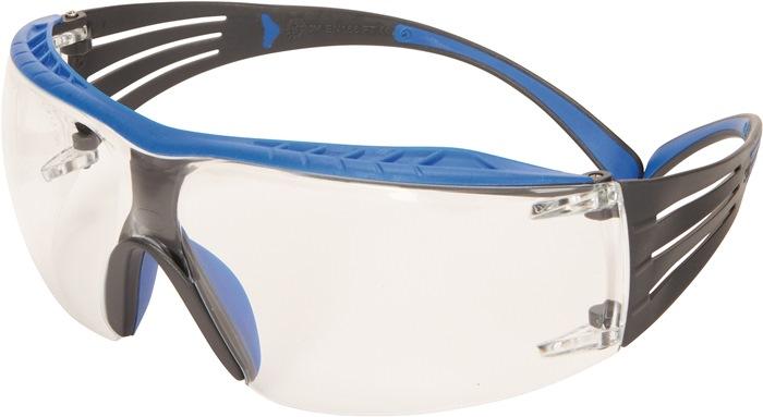 Lunettes de protection SecureFit SF401 - EN 166 - branches bleues/grises - verres transparents en polycarbonate - 3M_0