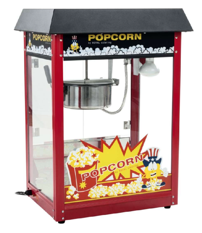Machine à pop-corn professionnelle à poser - 230V - 1600W - Contenance 5-6 kg/h_0